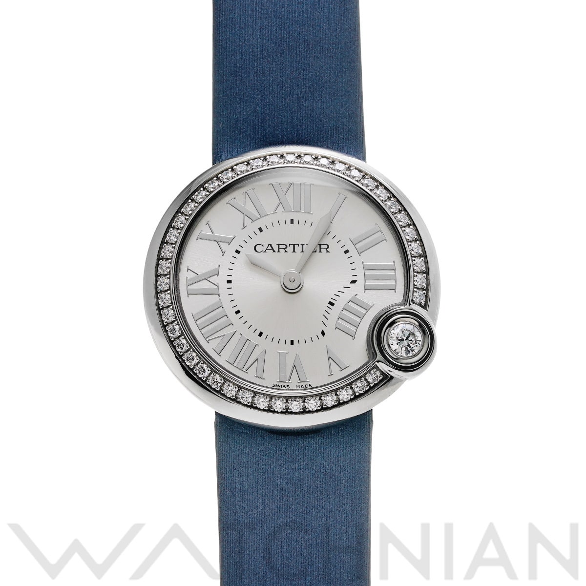 カルティエ バロン ブラン ドゥ カルティエ W4BL0003 シルバー レディース 時計 【中古】【wristwatch】