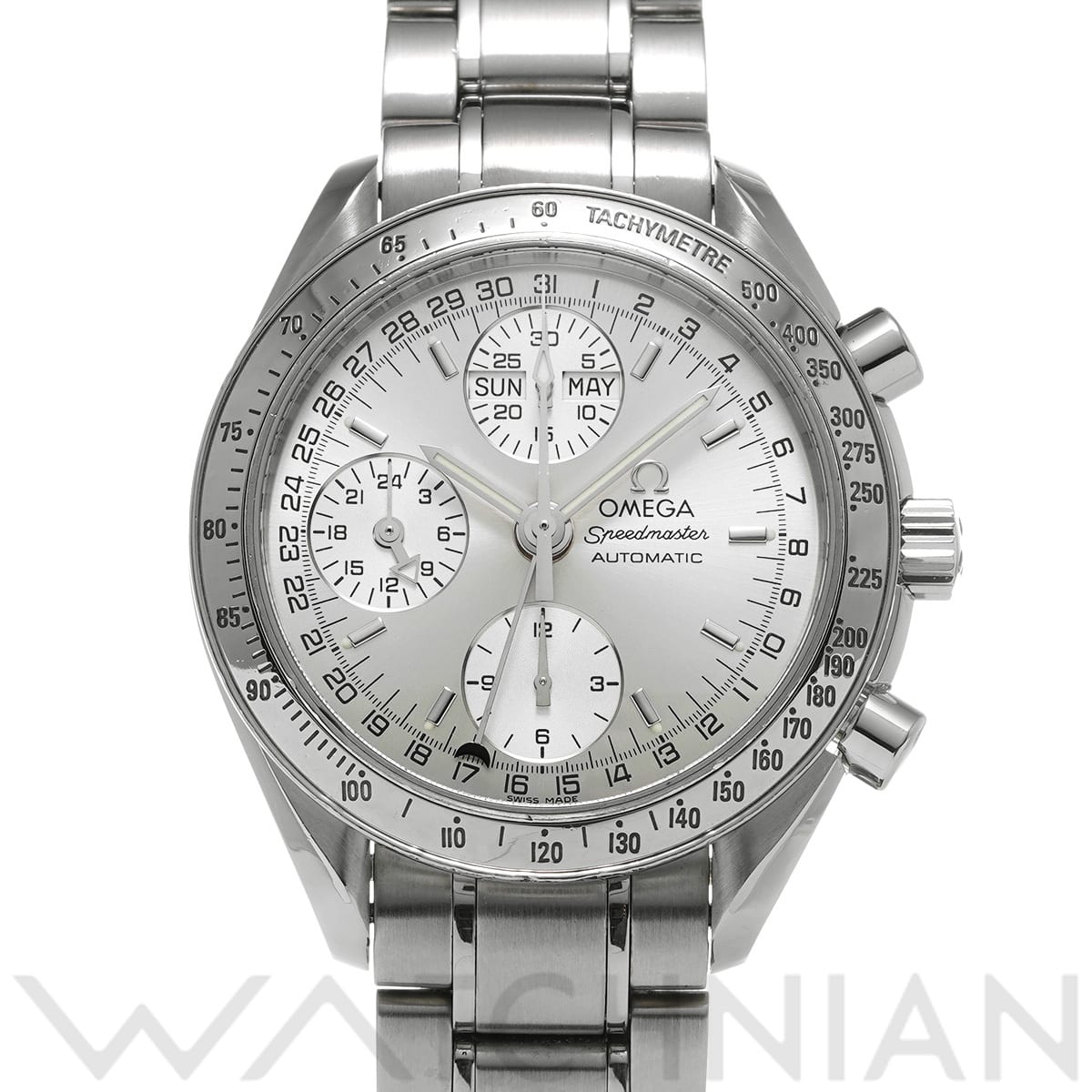 オメガ スピードマスター トリプルカレンダー 3523.30 シルバー メンズ 時計 【中古】【wristwatch】