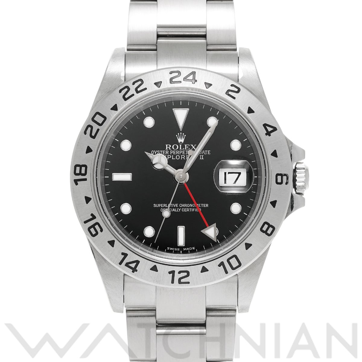 ロレックス エクスプローラーII 16570 ブラック メンズ 時計 【中古】【wristwatch】