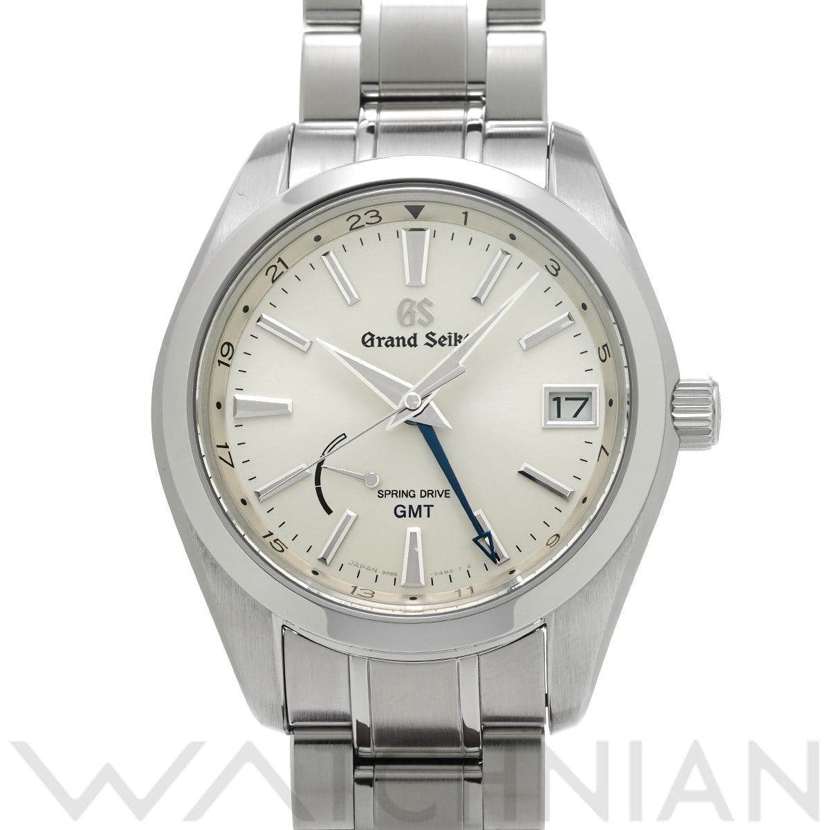 グランドセイコー ヘリテージコレクション スプリングドライブ GMT SBGE205 シルバー メンズ 時計 【中古】【wristwatch】