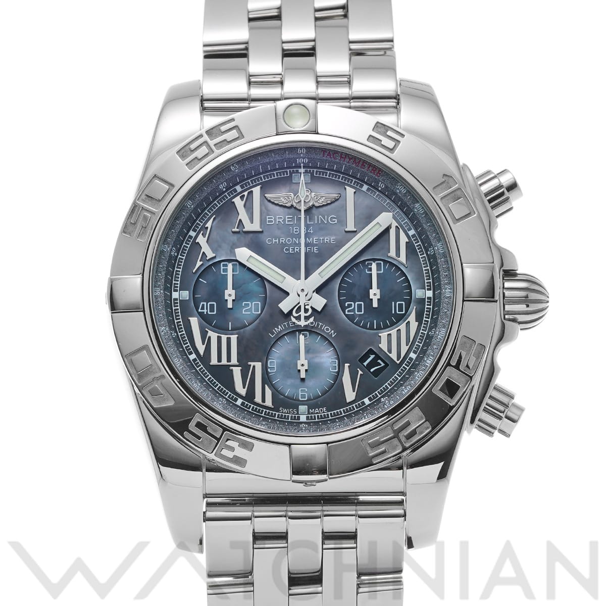 ブライトリング クロノマット 44 AB01116X/BE67 ブルーシェル メンズ 時計 【中古】【wristwatch】