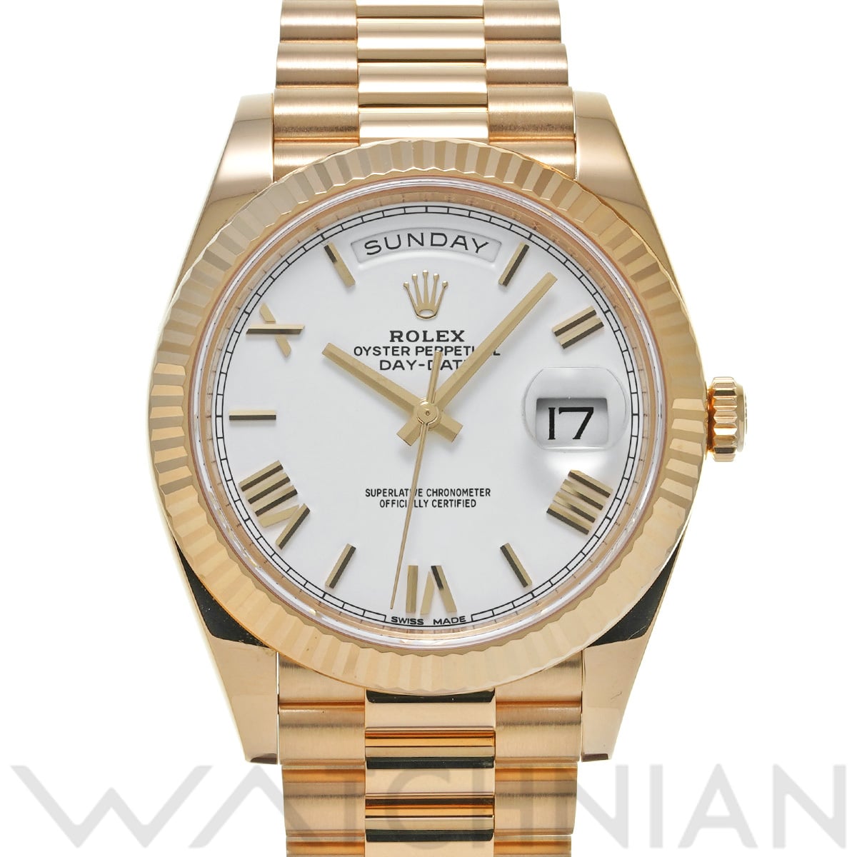 ロレックス デイデイト 40 228238 ホワイト メンズ 時計 【中古】【wristwatch】