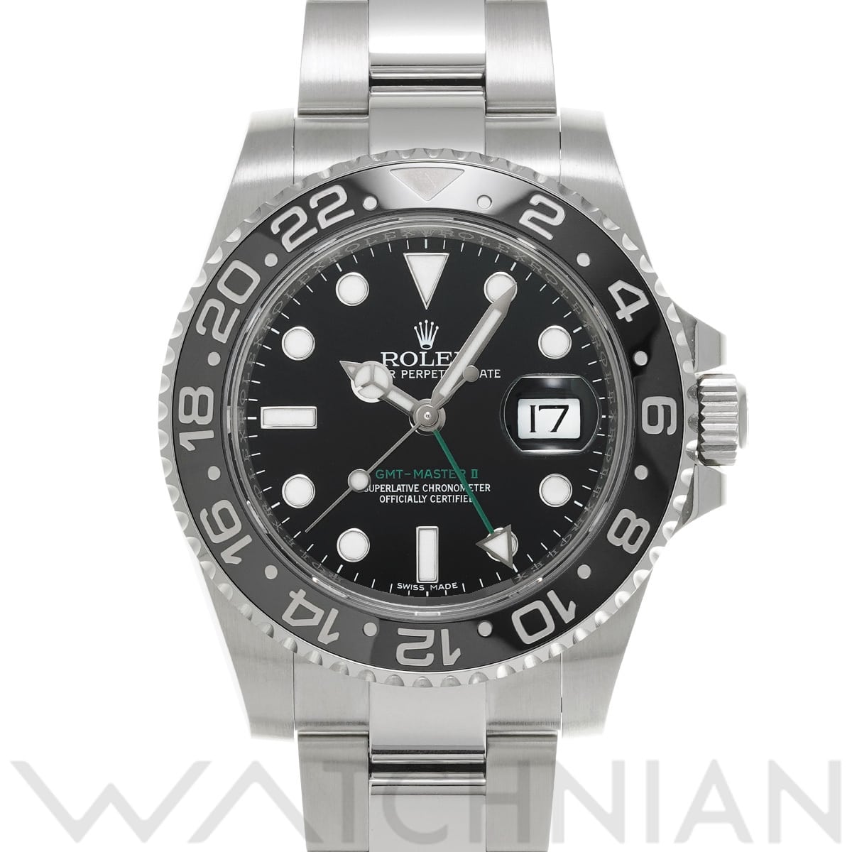 ロレックス GMTマスターII 116710LN ブラック メンズ 時計 【中古】【wristwatch】
