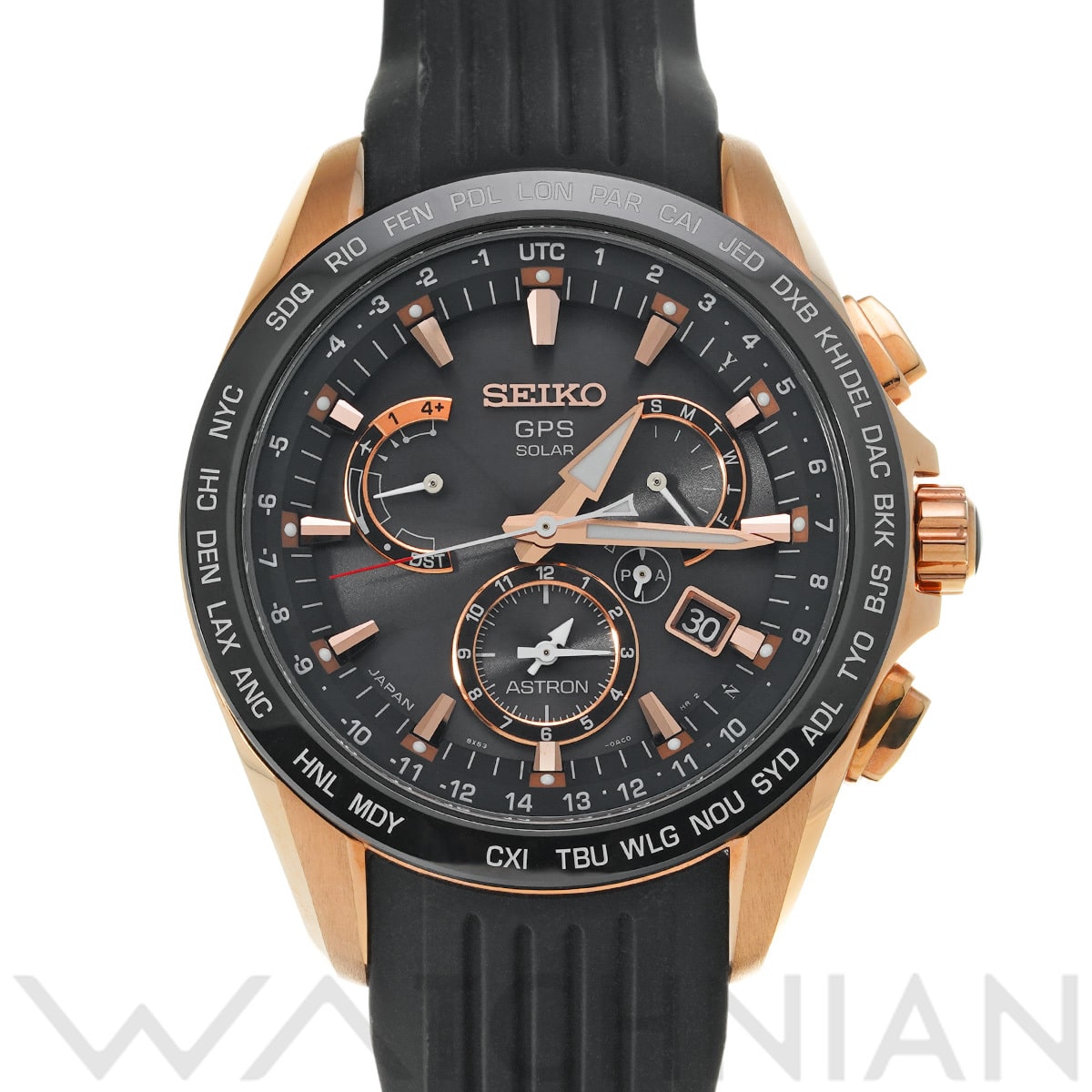 セイコー アストロン SBXB055 ブラック メンズ 時計 【中古】【wristwatch】