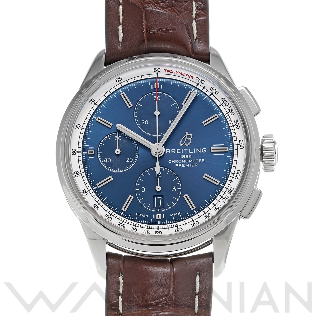 ブライトリング プレミエ クロノグラフ 42 A13315351C1P2 ブルー メンズ 時計 【中古】【wristwatch】