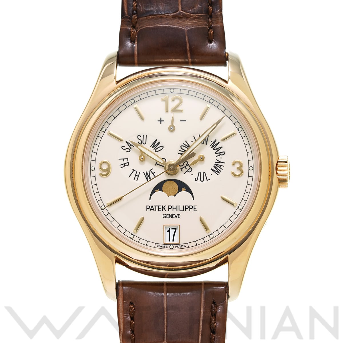 パテック フィリップ アニュアルカレンダー 5146J-001 アイボリー メンズ 時計 【中古】【wristwatch】