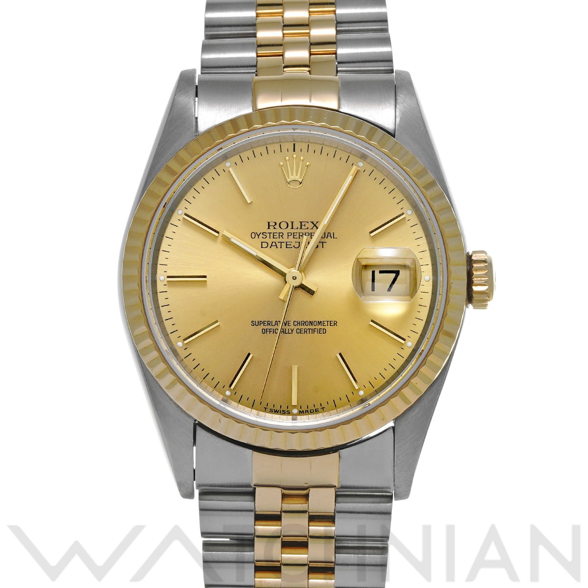 ロレックス デイトジャスト 16233 シャンパン メンズ 時計 【中古】【wristwatch】