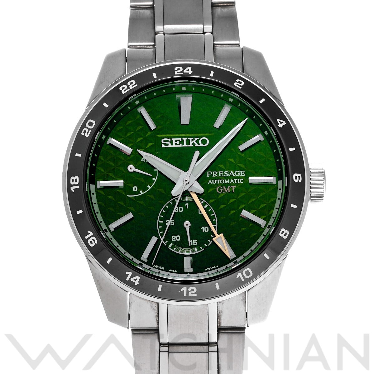 セイコー プレザージュ シャープエッジド シリーズ SARF003 グリーン メンズ 時計 【中古】【wristwatch】
