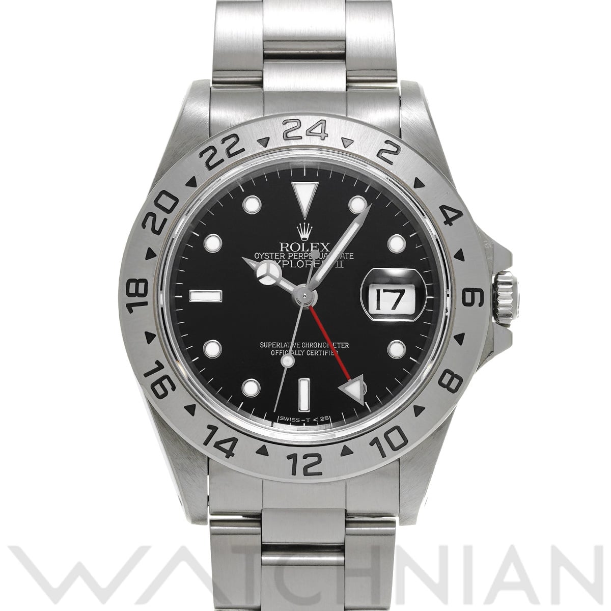 ロレックス エクスプローラーII 16570 ブラック メンズ 時計 【中古】【wristwatch】