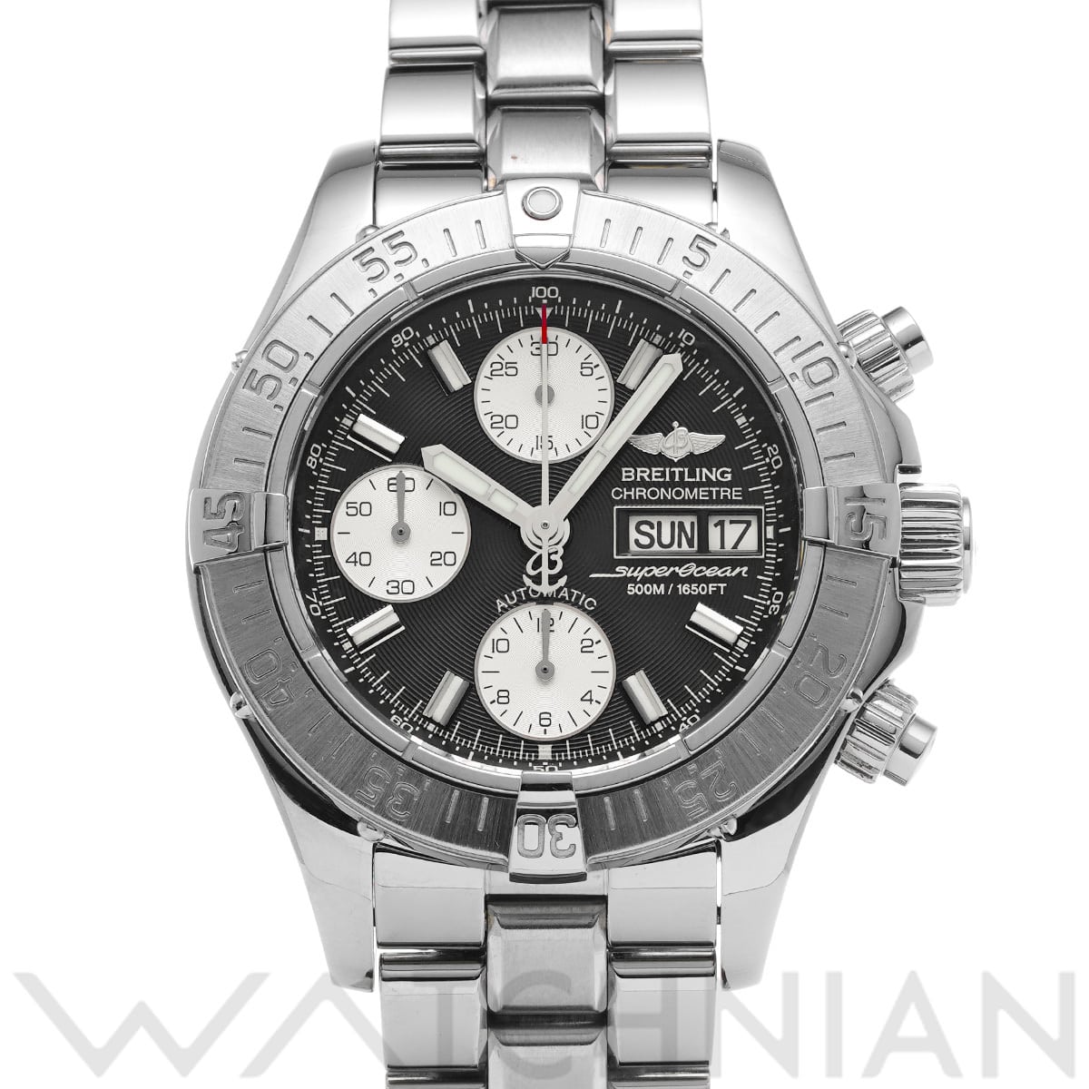 ブライトリング クロノ スーパーオーシャン A111B83PRS ブラック/シルバー メンズ 時計 【中古】【wristwatch】