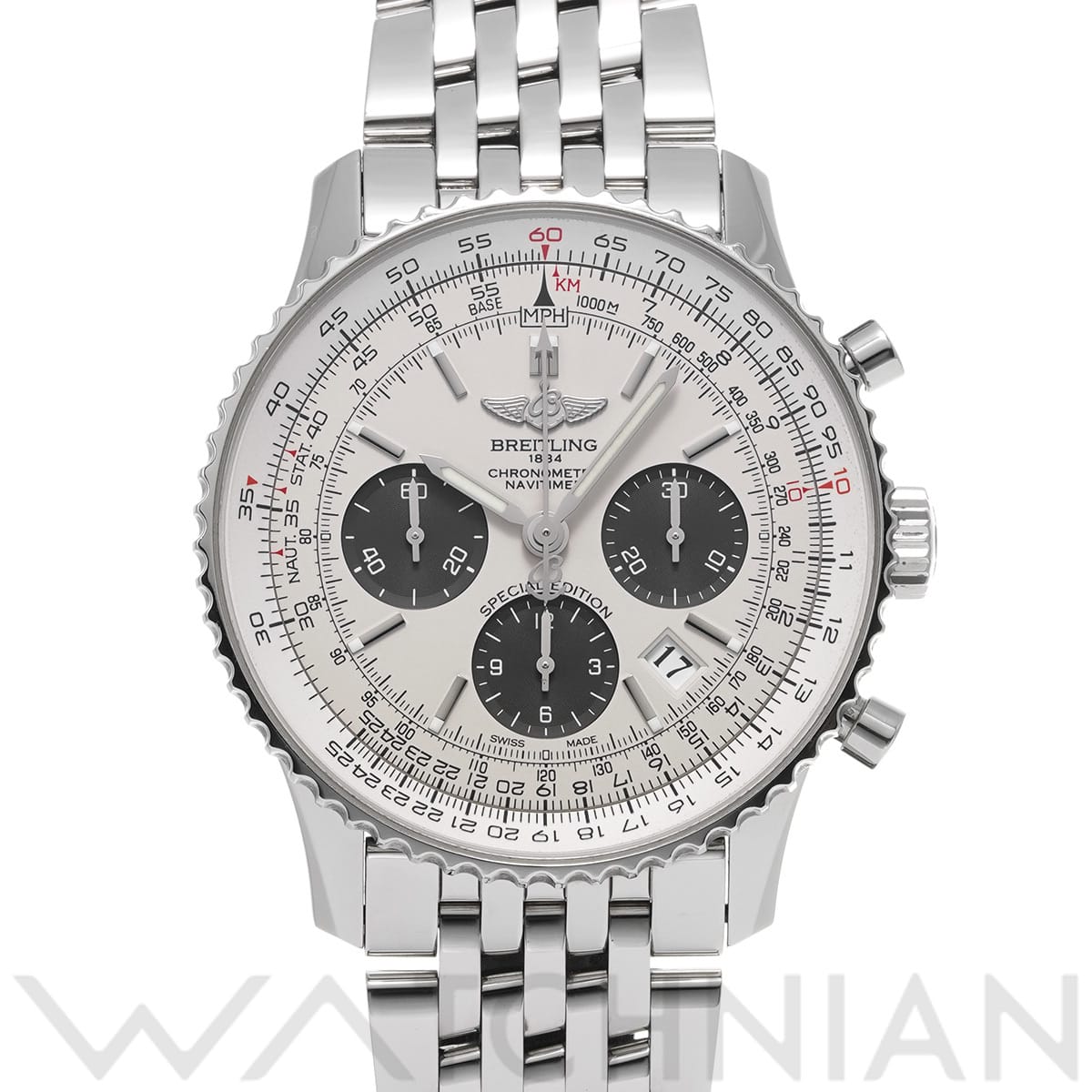 ブライトリング ナビタイマー 01 AB012012/G826 シルバー/グレー メンズ 時計 【中古】【wristwatch】