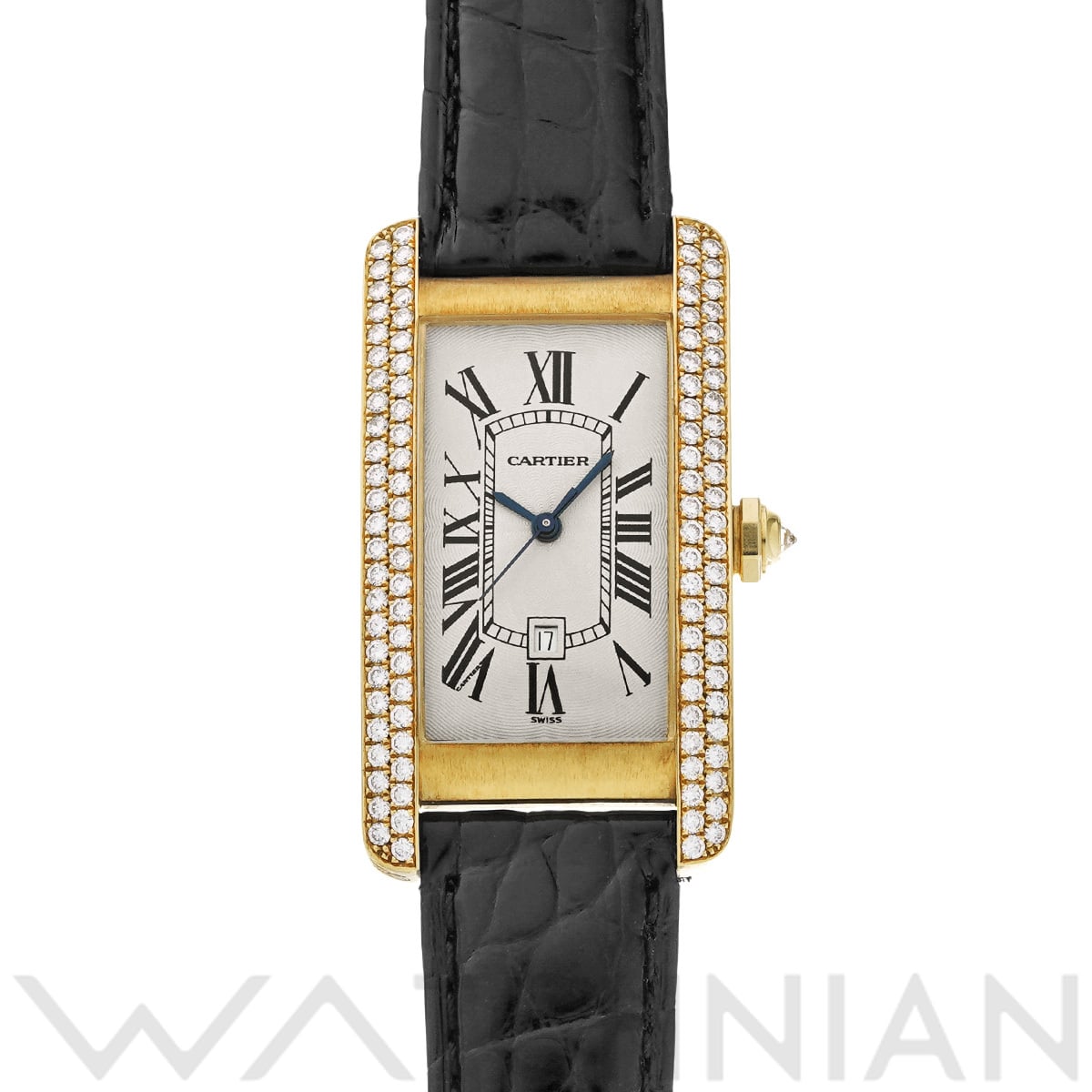カルティエ タンクアメリカン MM WB701951 シルバー ユニセックス 時計 【中古】【wristwatch】