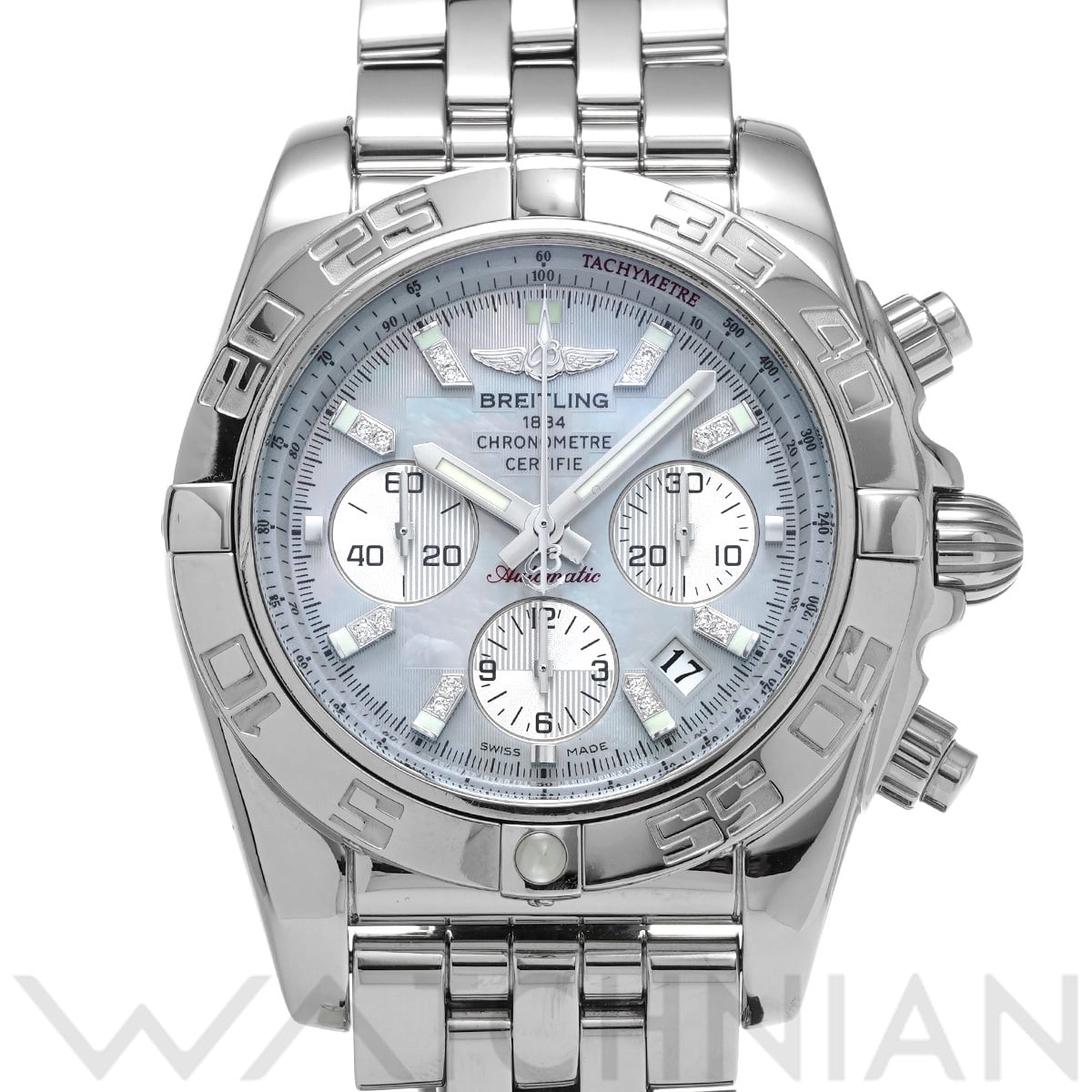 ブライトリング クロノマット44 AB011012 ホワイトシェル メンズ 時計 【中古】【wristwatch】