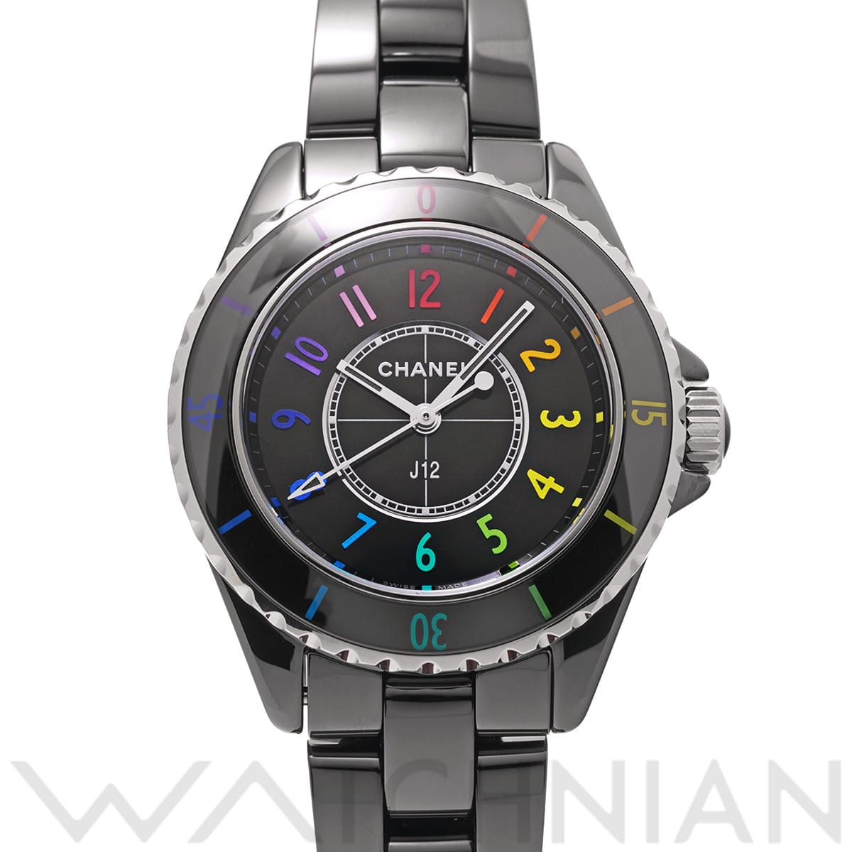 シャネル J12 エレクトロ 33MM H7121 ブラック レディース 時計 【中古】【wristwatch】