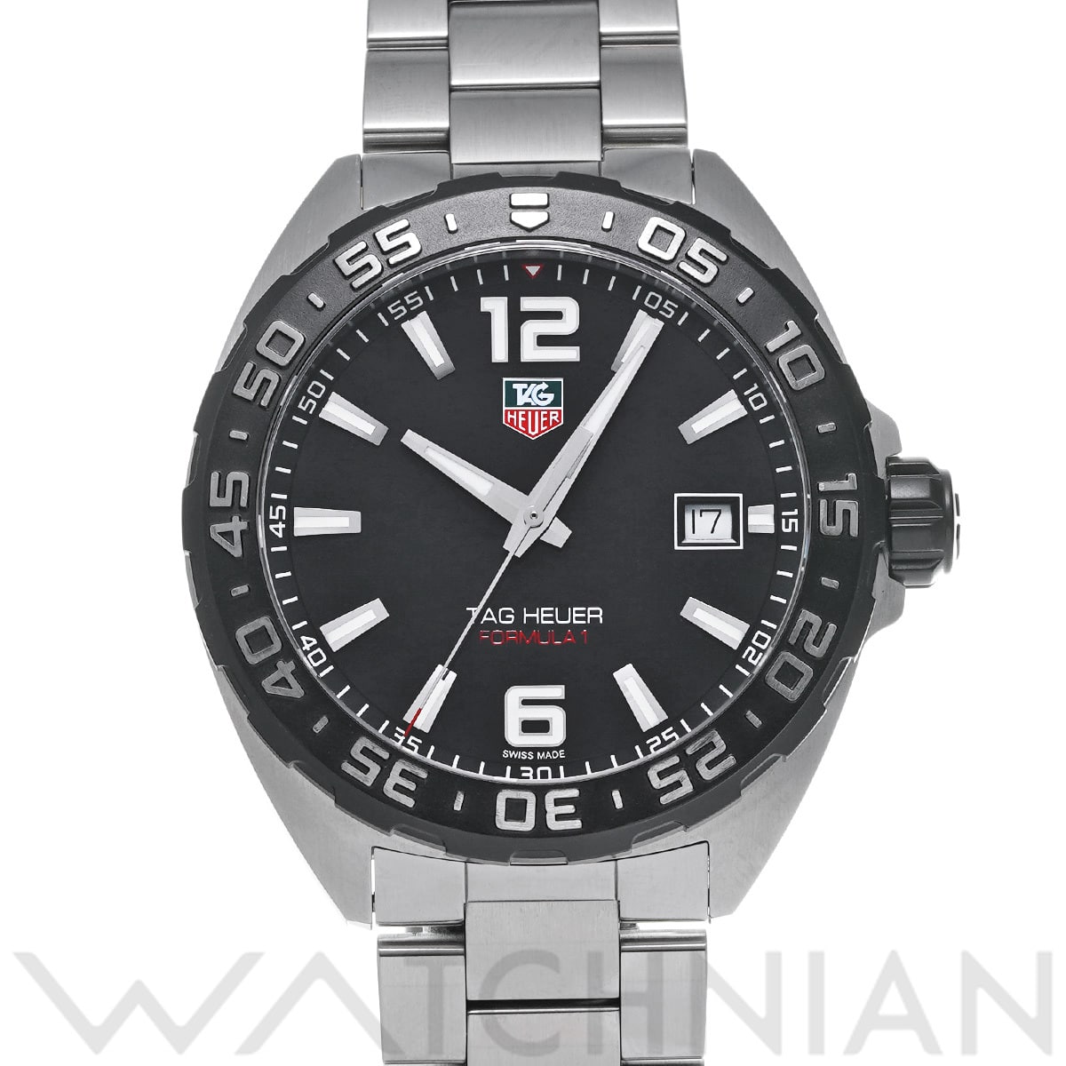 タグ ホイヤー フォーミュラ1 クォーツ WAZ1110.BA0875 ブラック メンズ 時計 【中古】【wristwatch】