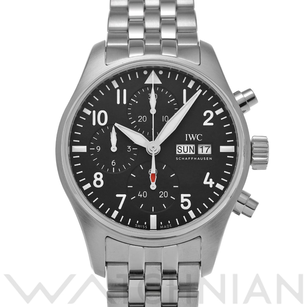 IWC パイロットウォッチ クロノグラフ　41 IW388113 ブラック メンズ 時計 【中古】【wristwatch】