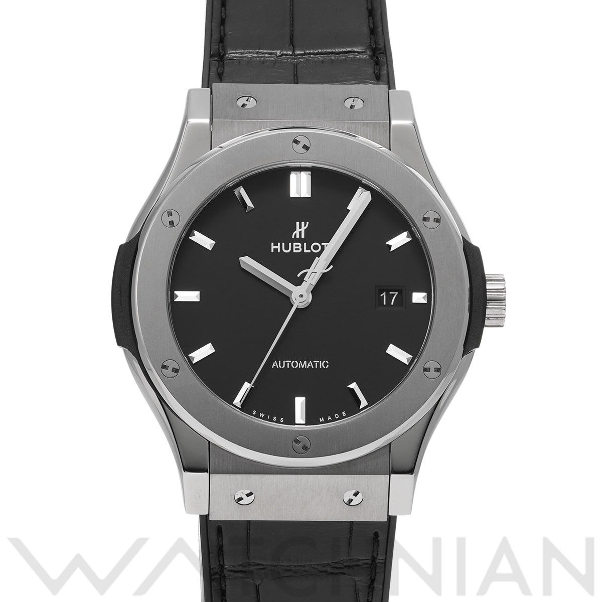 ウブロ クラシックフュージョン チタニウム 542.NX.1171.LR マットブラック メンズ 時計 【中古】【wristwatch】