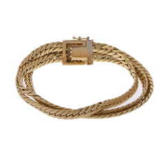 ウノアエレ 3連ブレスレット K18イエローゴールド YG レディース ジュエリー 【中古】【jewelry】