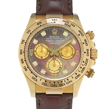 ロレックス コスモグラフ デイトナ 116518NG ブラックシェル/ダイヤモンド メンズ 時計 【中古】【wristwatch】