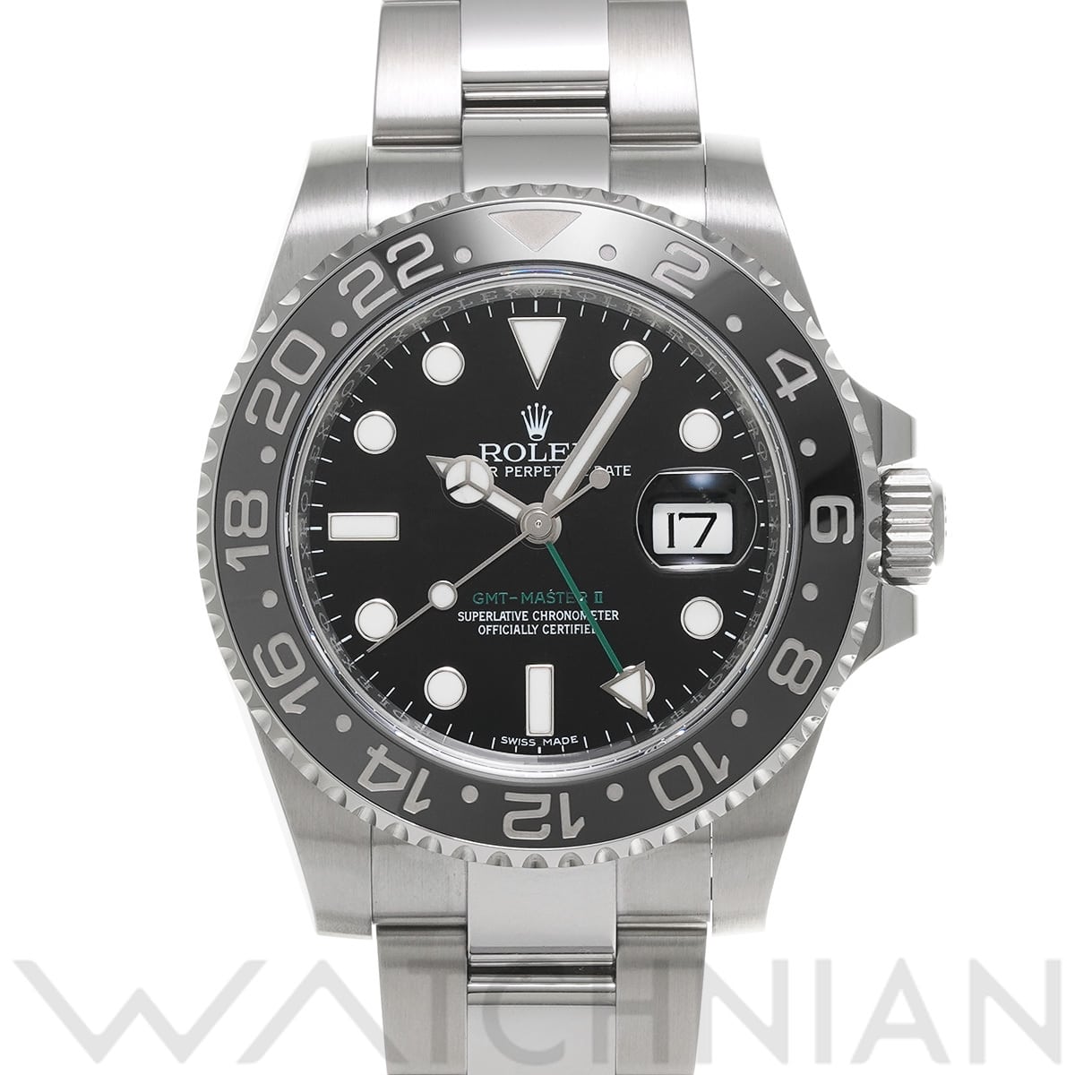 ロレックス GMTマスターII 116710LN ブラック メンズ 時計 【中古】【wristwatch】