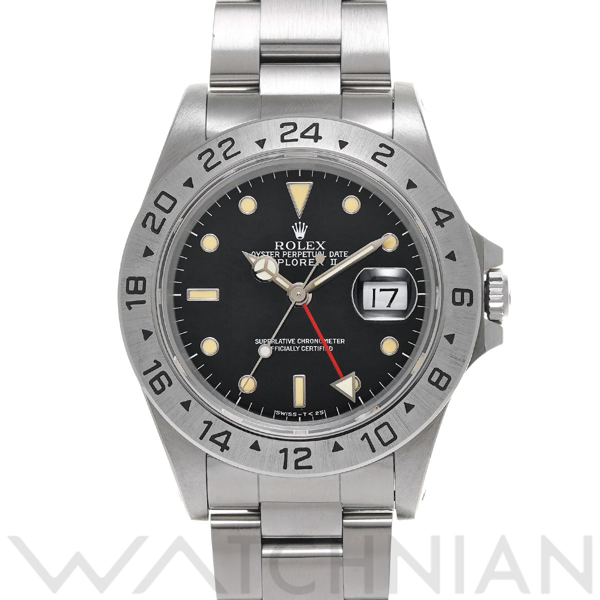 ロレックス エクスプローラーII 16570 ブラック メンズ 時計 【中古】【wristwatch】