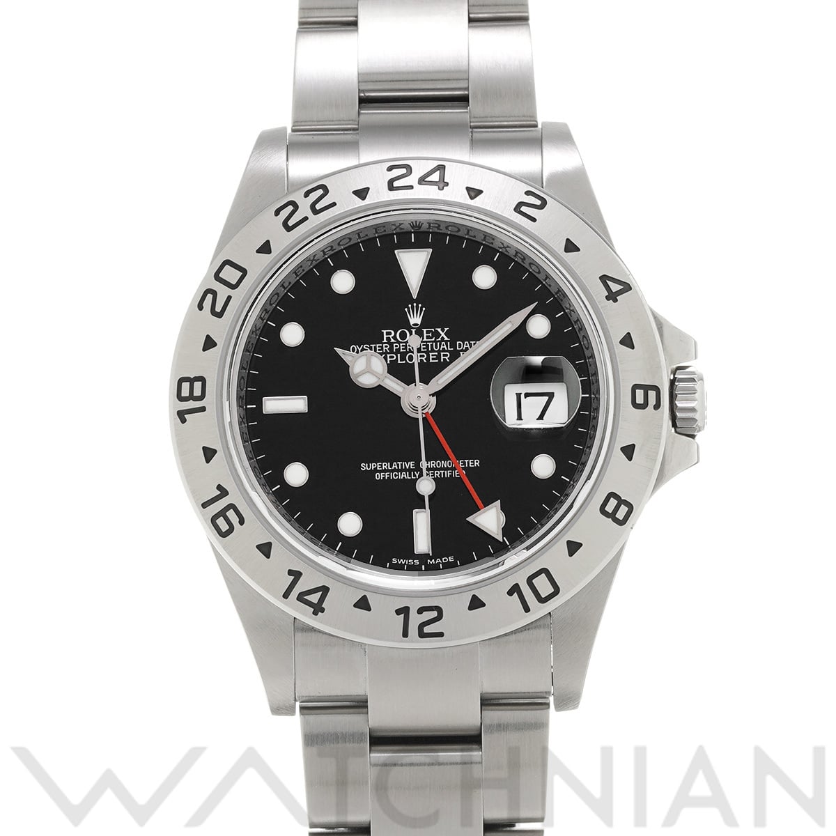 ロレックス エクスプローラーII 16570 ブラック メンズ 時計 【中古】【wristwatch】