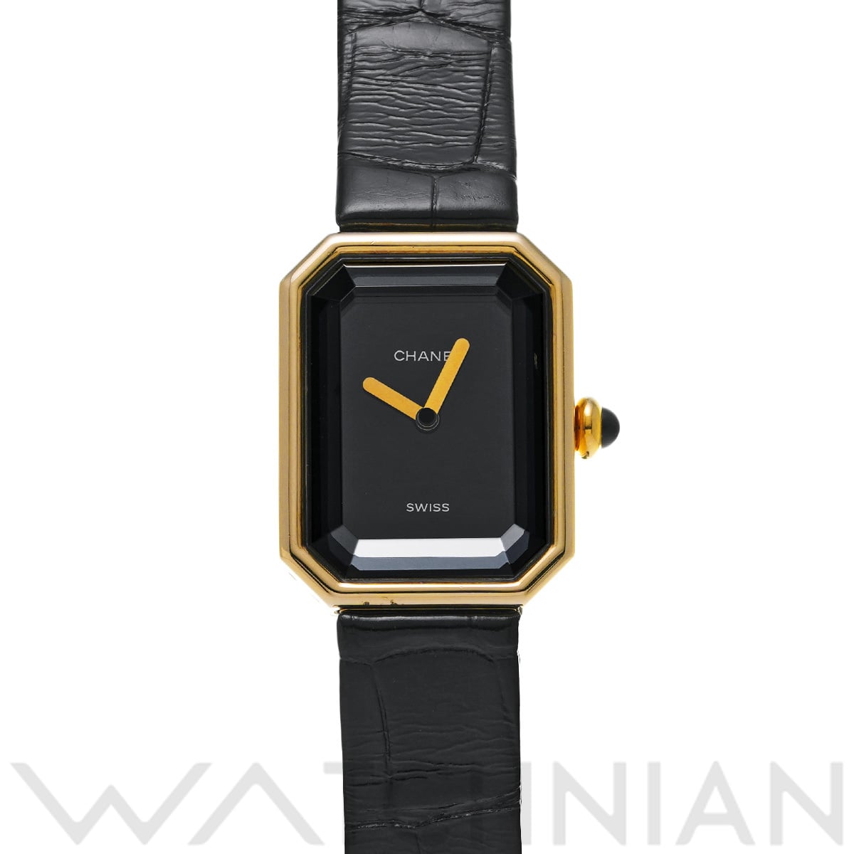 シャネル プルミエール H0003 ブラック レディース 時計 【中古】【wristwatch】