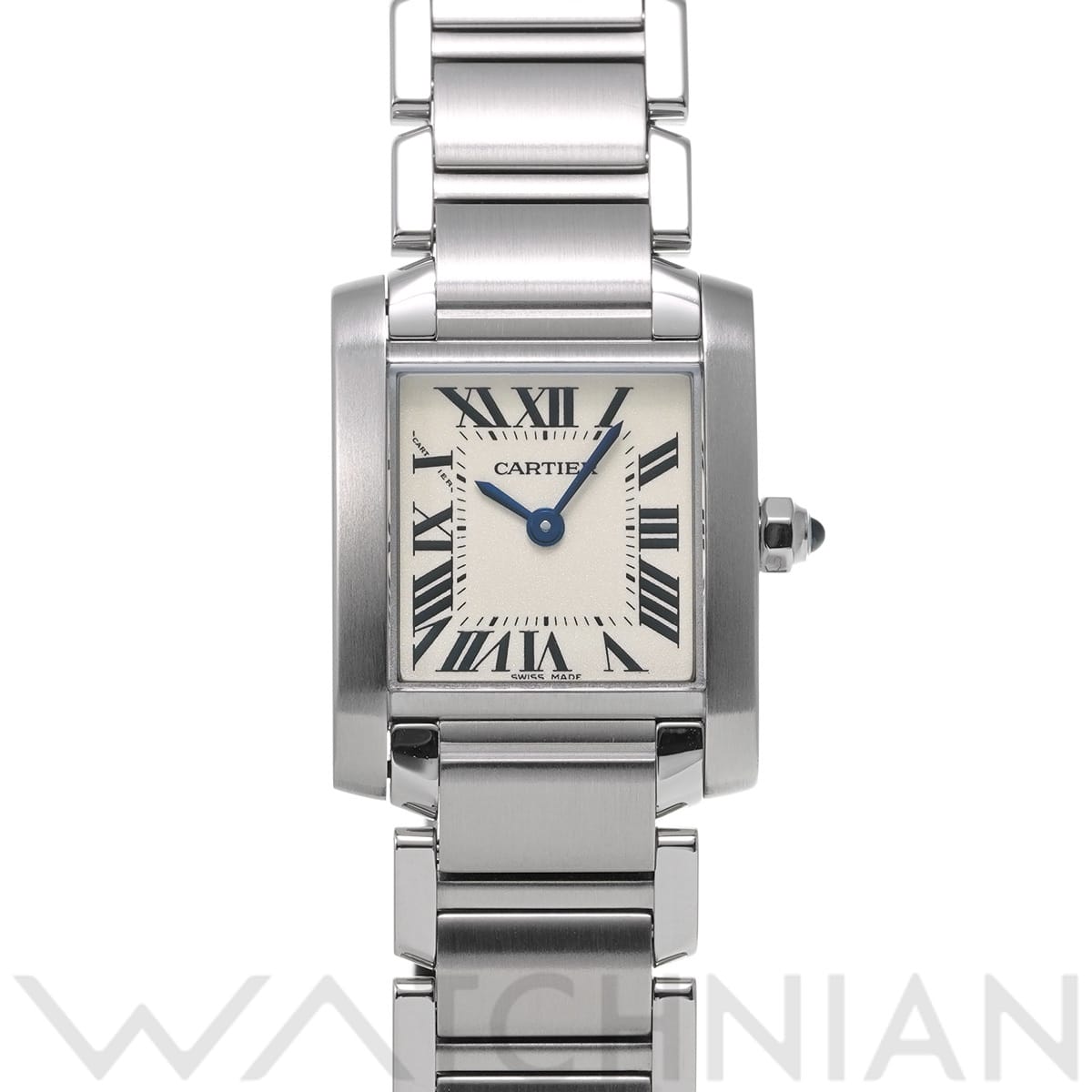 カルティエ タンクフランセーズ SM W51008Q3 シルバー レディース 時計 【中古】【wristwatch】