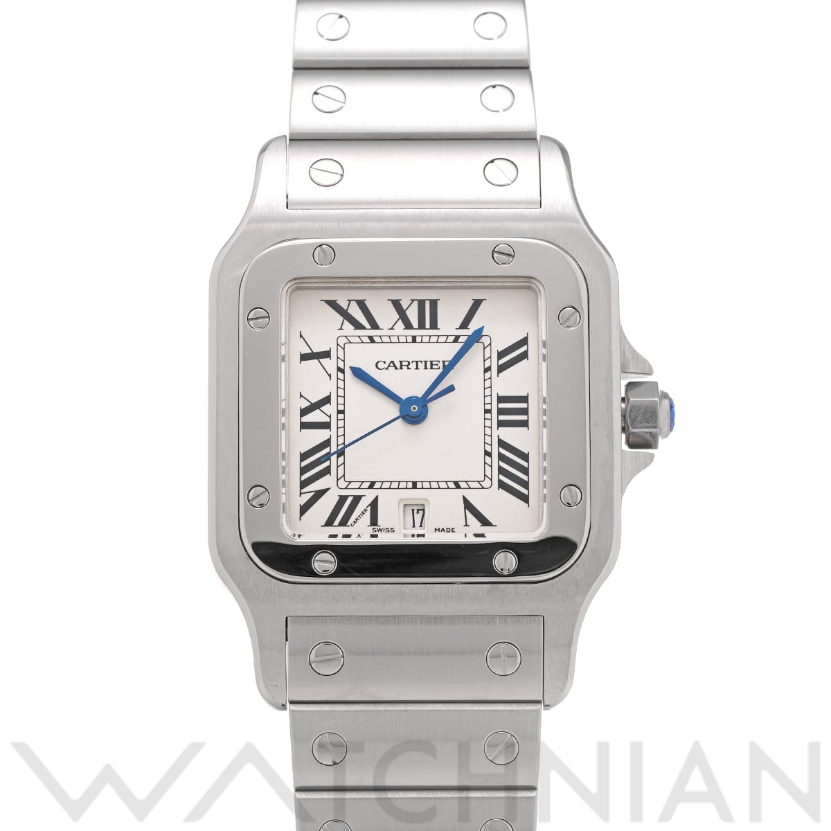 カルティエ サントス ガルベ LM W20060D6 シルバー レディース 時計 【中古】【wristwatch】