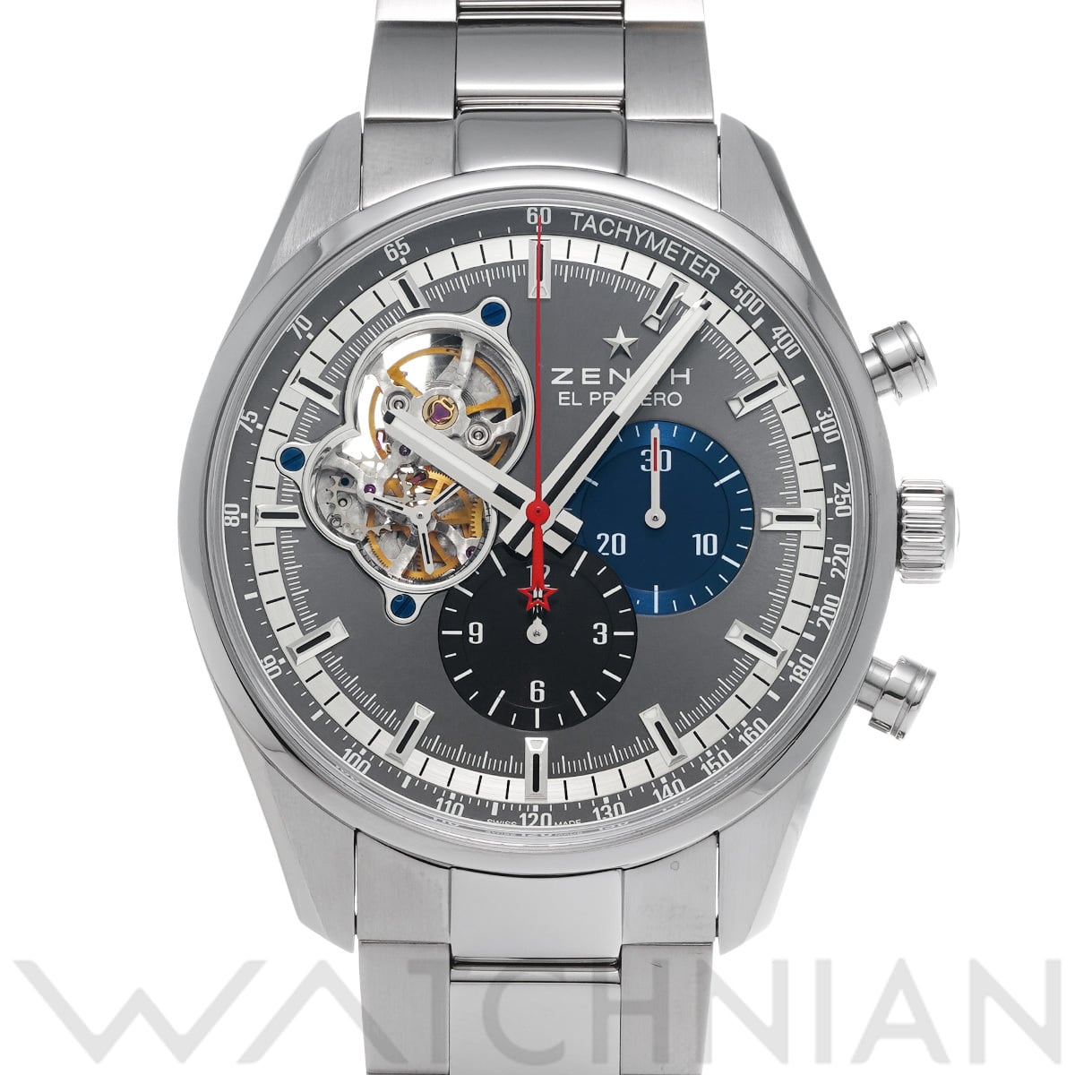 ゼニス クロノマスター エル・プリメロ 1969 03.2041.4061/91.M2040 グレー メンズ 時計 【中古】【wristwatch】