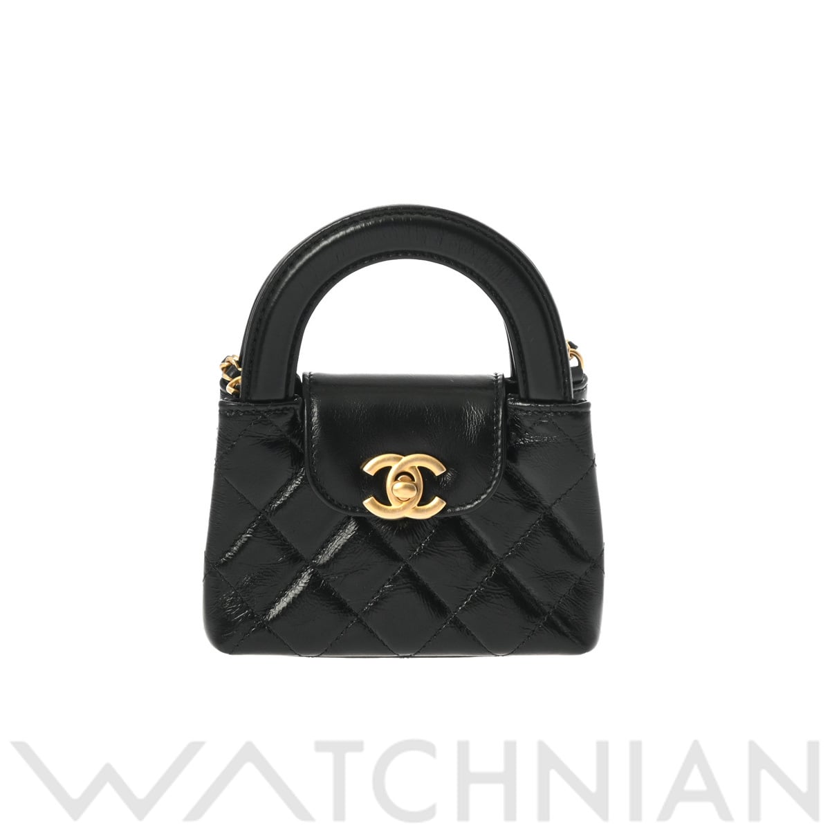 シャネル チェーンクラッチ ブラック/ゴールド金具 AP3435 エイジドカーフスキン レディース バッグ 【新品】【bag】