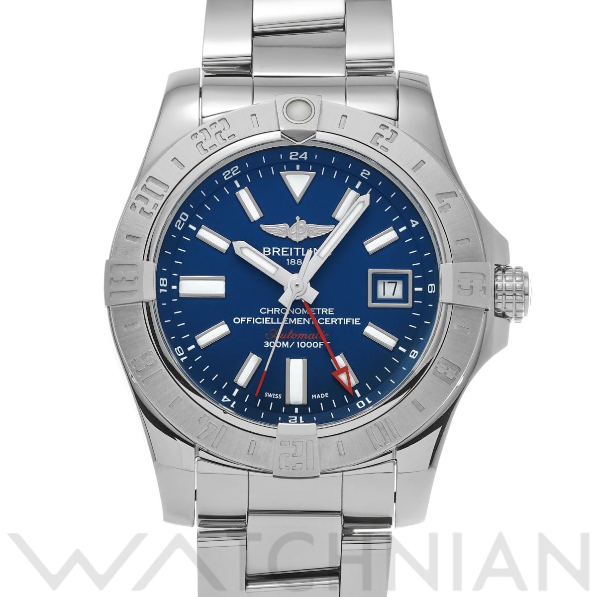 ブライトリング アベンジャー II GMT A32390111C1A1 ブルー メンズ 時計 【中古】【wristwatch】