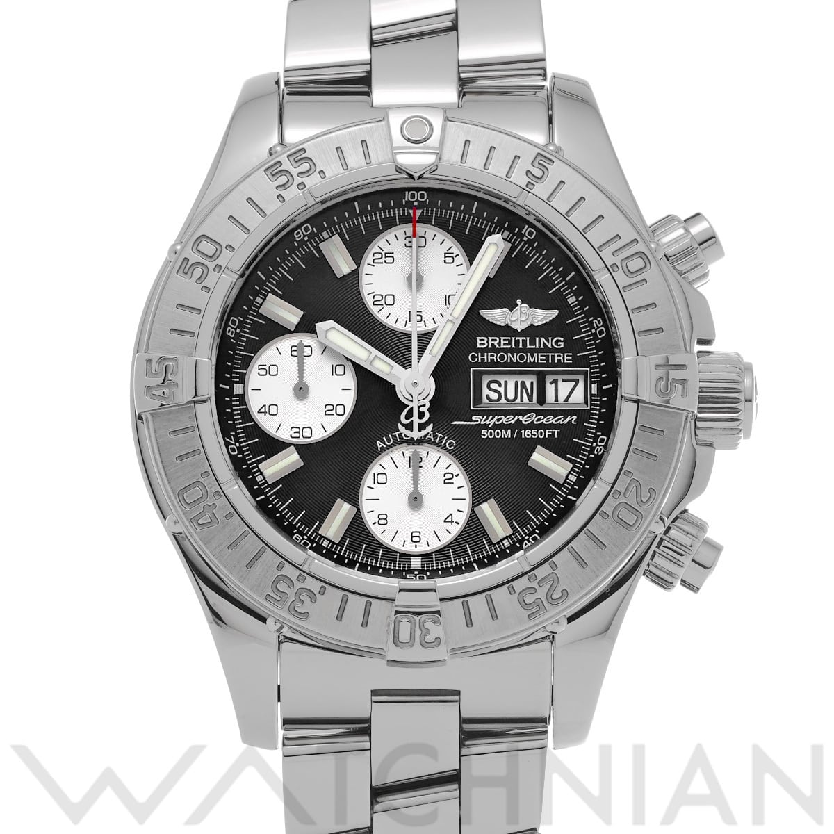 ブライトリング クロノ スーパーオーシャン A111B83PRS ブラック/シルバー メンズ 時計 【中古】【wristwatch】