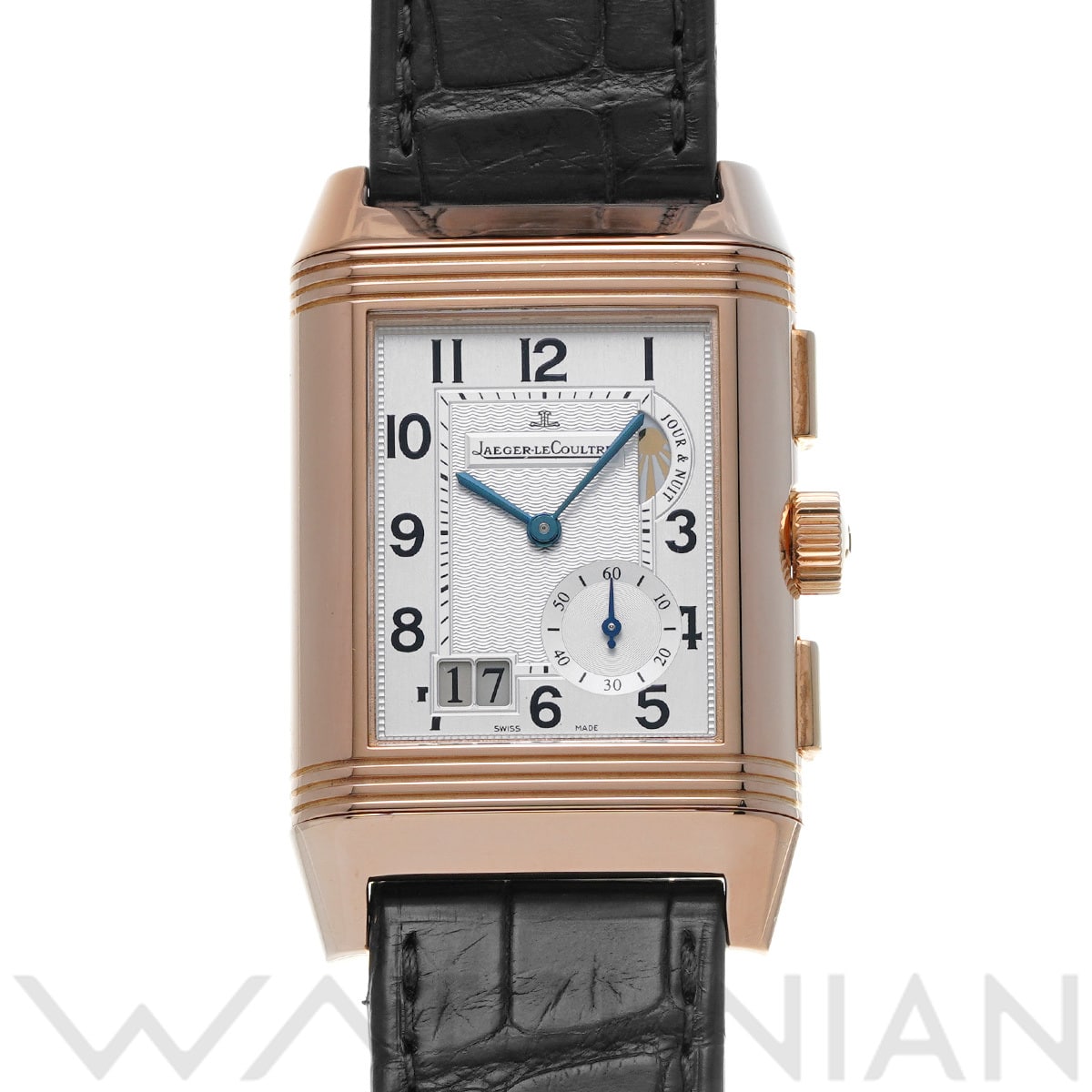 ジャガー ルクルト レベルソ グランド GMT Q3022420 シルバー/ブラック メンズ 時計 【中古】【wristwatch】