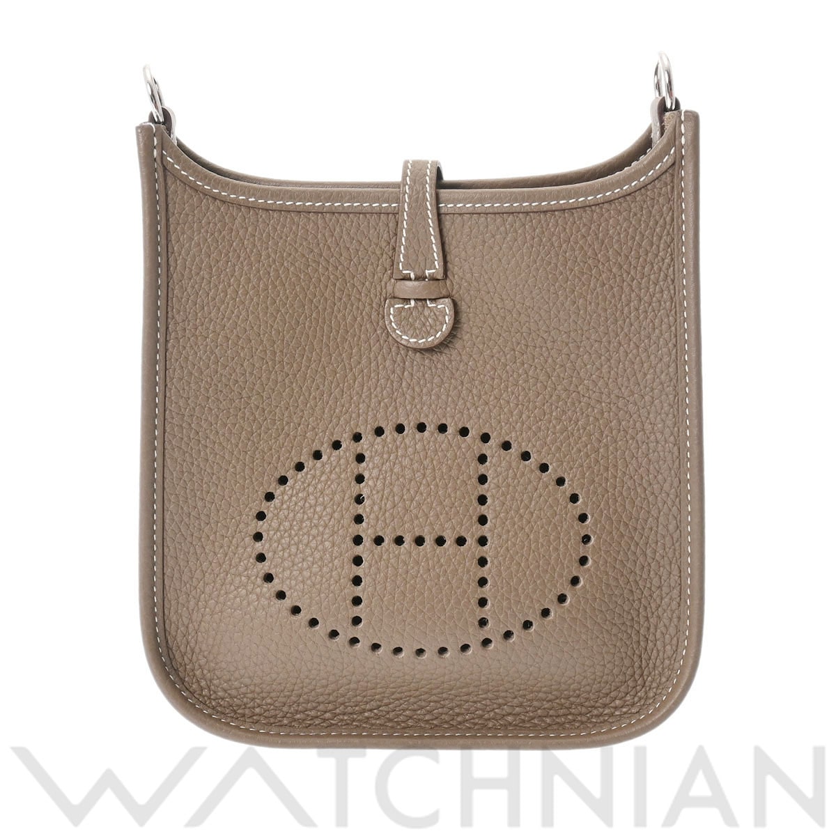エルメス エヴリン TPM アマゾン エトゥープ/パラジウム金具 トリヨンクレマンス レディース バッグ 【中古】【bag】