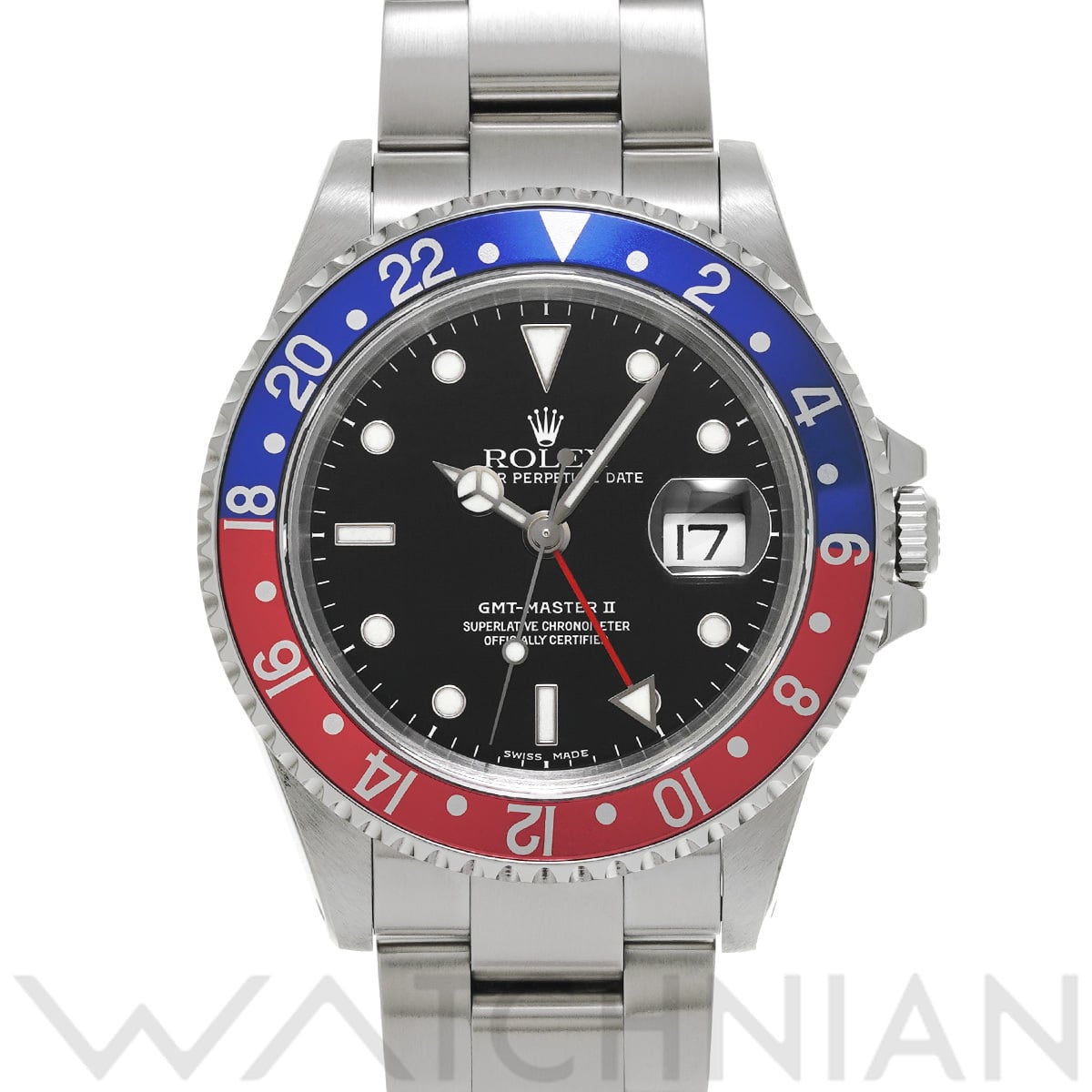 ロレックス GMTマスターII 16710 ブラック メンズ 時計 【中古】【wristwatch】