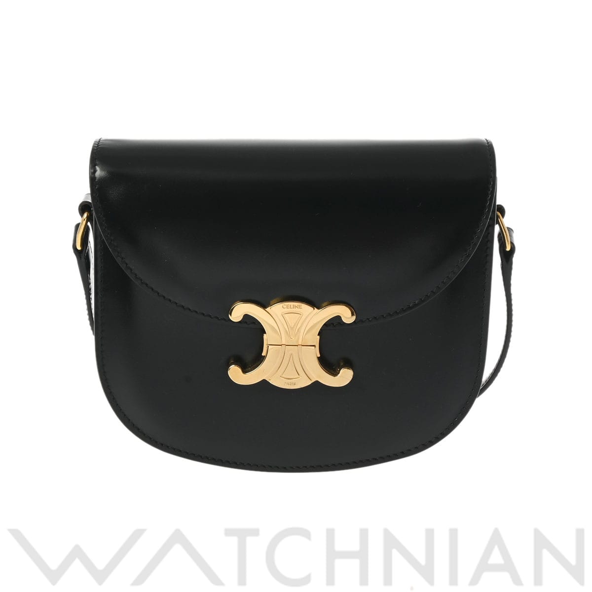 セリーヌ ブザス グレア ブラック 110413BF4.38NO シャイニーカーフ レディース バッグ 【中古】【bag】
