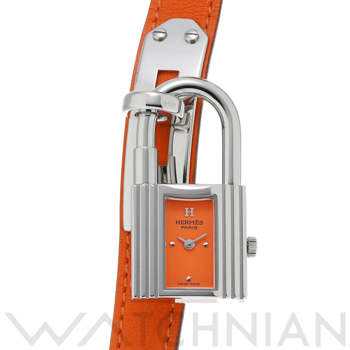 エルメス ケリーウォッチ KE1.210 オレンジ レディース 時計 【中古】【wristwatch】