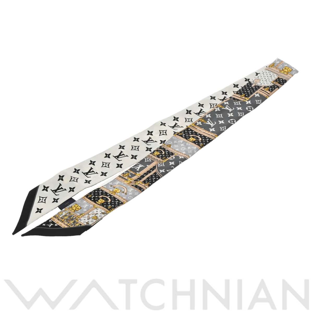 ルイ ヴィトン モノグラム バンドーBB レッツゴー ホワイト/ブラック M76442 シルク100％ レディース 【中古】【other】