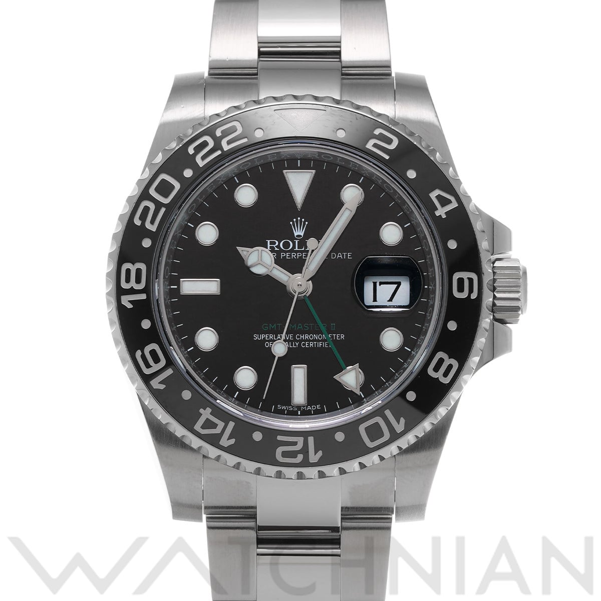 ロレックス GMTマスターII 116710LN ブラック メンズ 時計 【中古】【wristwatch】