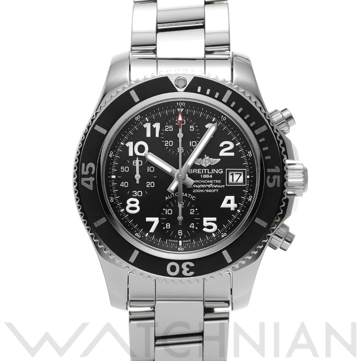 ブライトリング スーパーオーシャン クロノグラフ 42 A13311C9/BE93 ブラック メンズ 時計 【中古】【wristwatch】