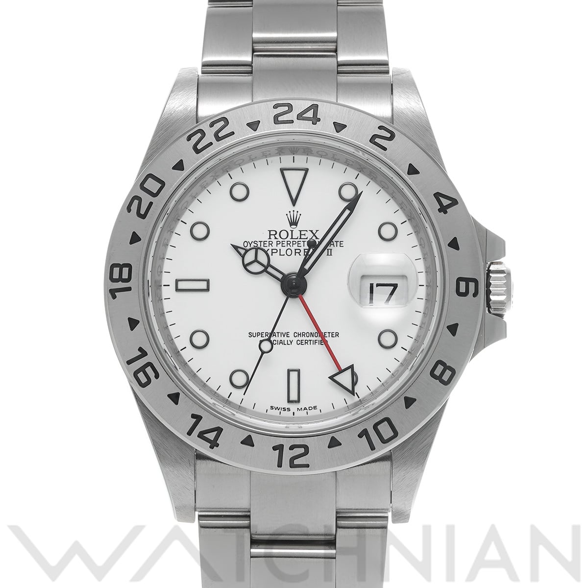 ロレックス エクスプローラーII 16570 ホワイト メンズ 時計 【中古】【wristwatch】