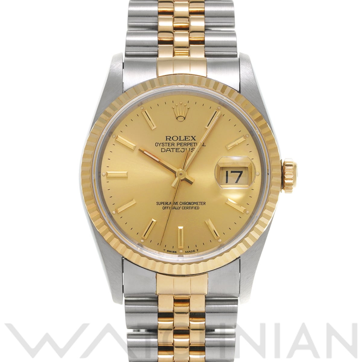 ロレックス デイトジャスト 16233 シャンパン メンズ 時計 【中古】【wristwatch】