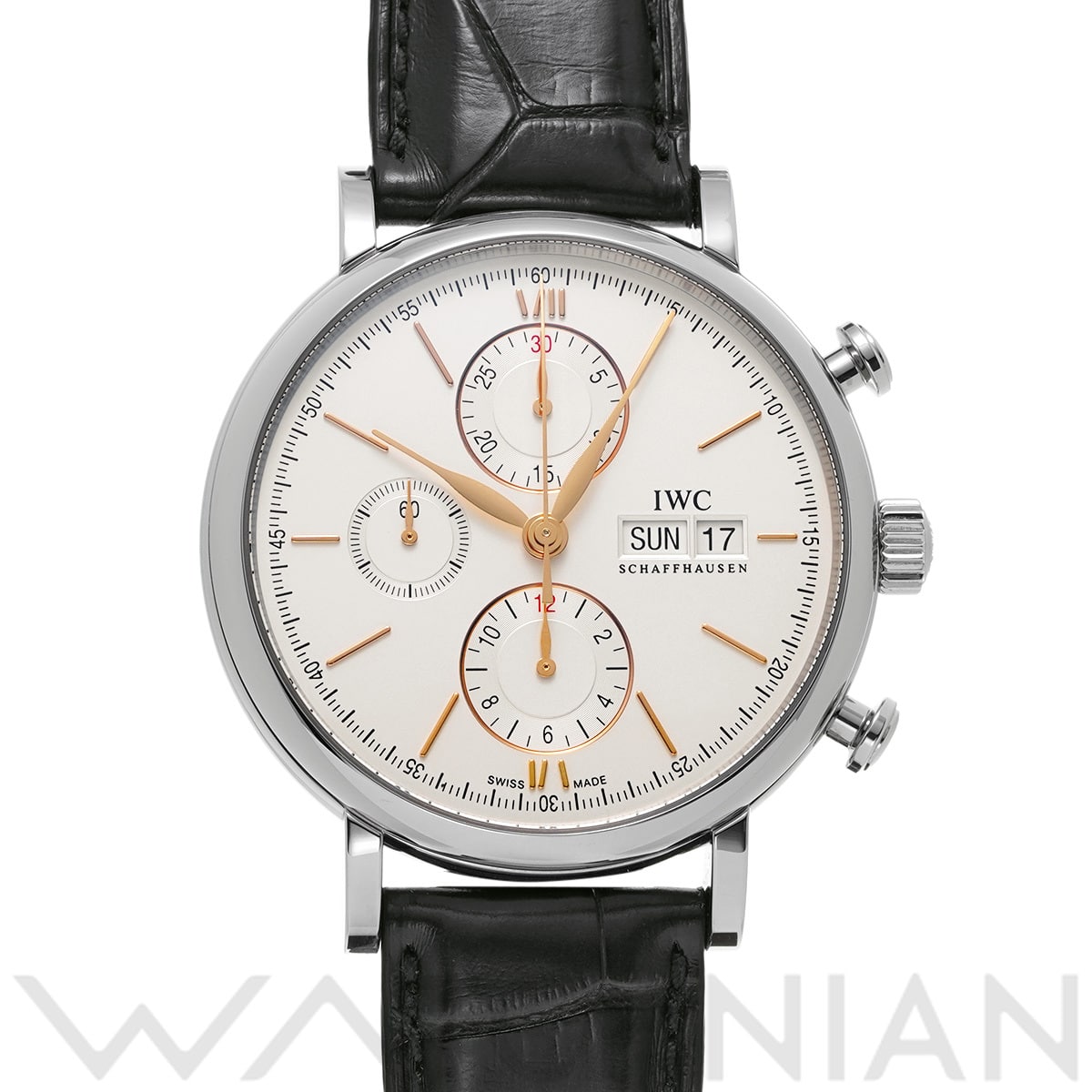 IWC ポートフィノ クロノグラフ IW391031 シルバー メンズ 時計 【中古】【wristwatch】