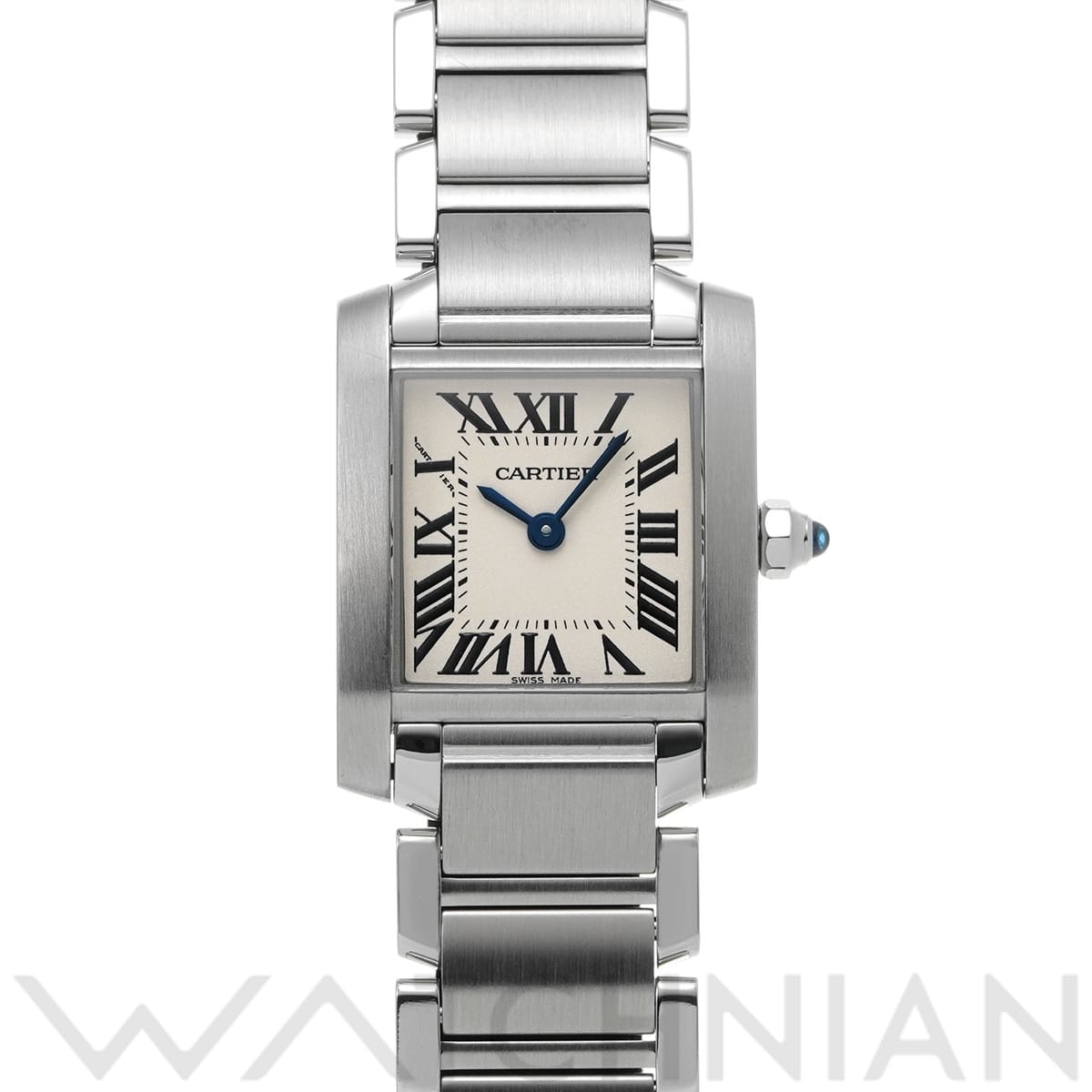 カルティエ タンクフランセーズ SM W51008Q3 シルバー レディース 時計 【中古】【wristwatch】