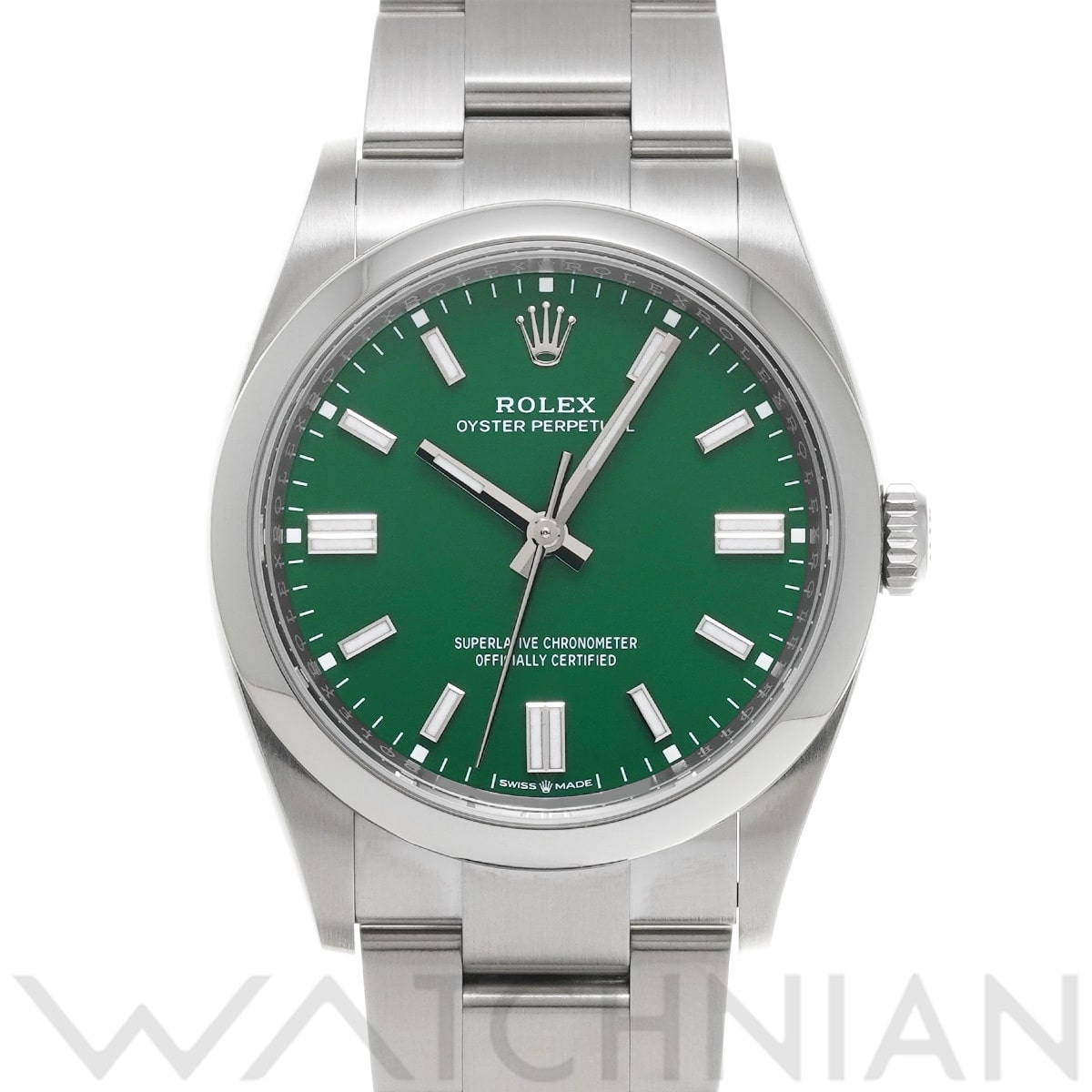 ロレックス オイスターパーペチュアル 36 126000 グリーン メンズ 時計 【中古】【wristwatch】