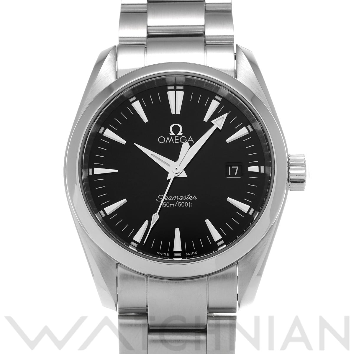 オメガ シーマスター アクアテラ クォーツ 2518.50 ブラック メンズ 時計 【中古】【wristwatch】