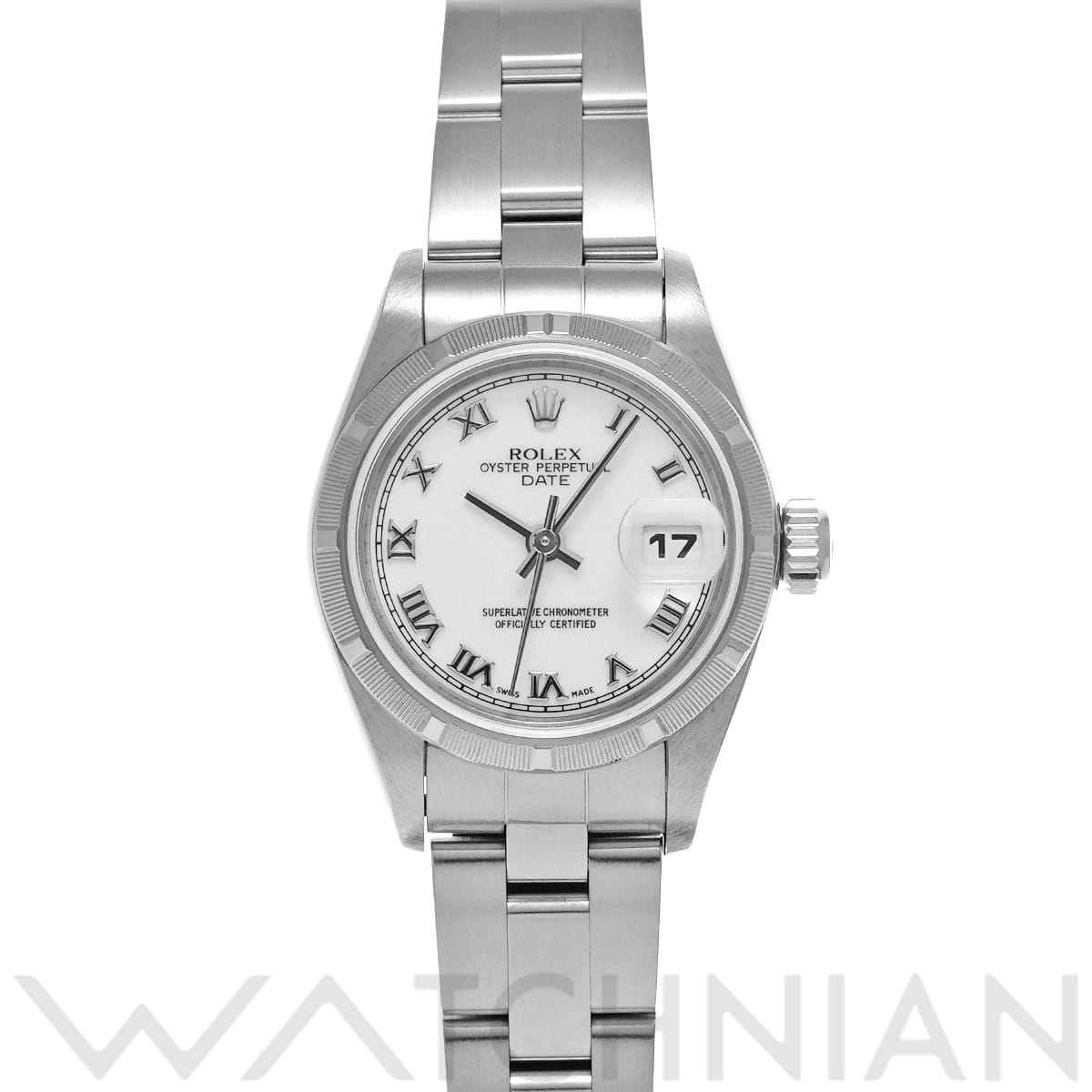 ロレックス オイスターパーペチュアル デイト  79190 ホワイト レディース 時計 【中古】【wristwatch】