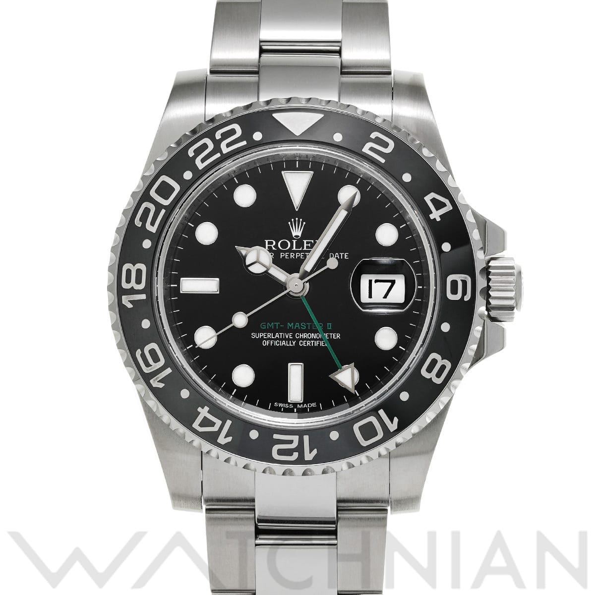 ロレックス GMTマスターII 116710LN ブラック メンズ 時計 【中古】【wristwatch】