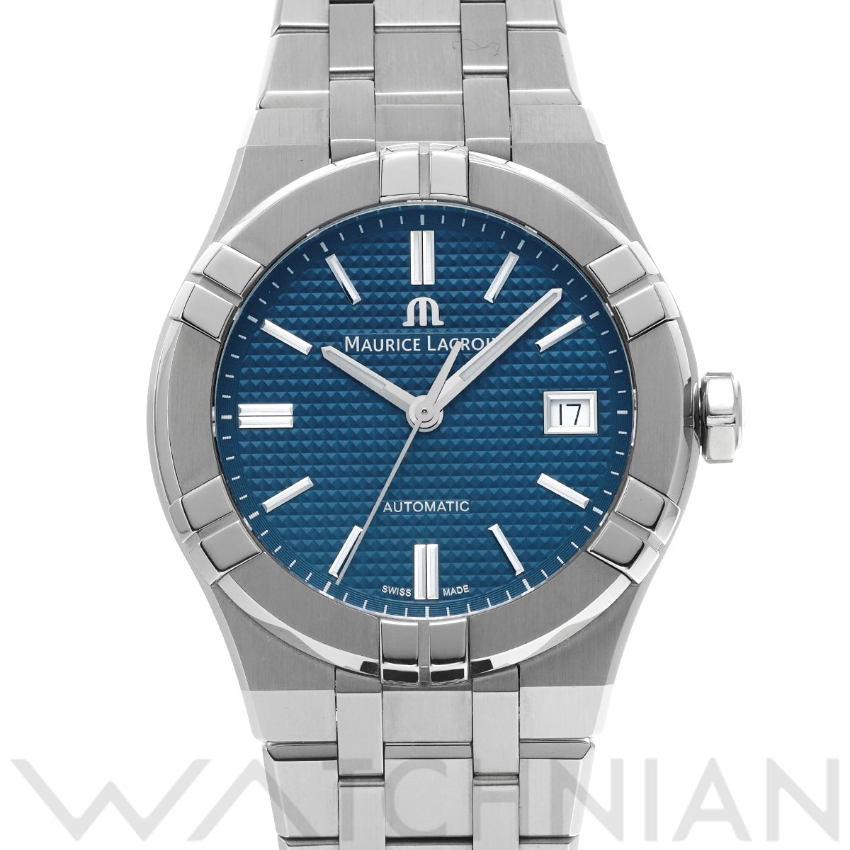 モーリス ラクロア アイコン オートマティック AI6007-SS002-430-1 ブルー メンズ 時計 【中古】【wristwatch】